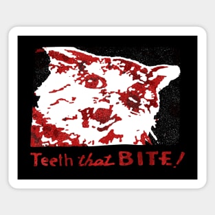 Claws Teeth that Bite! (Blood! Version!) Sticker